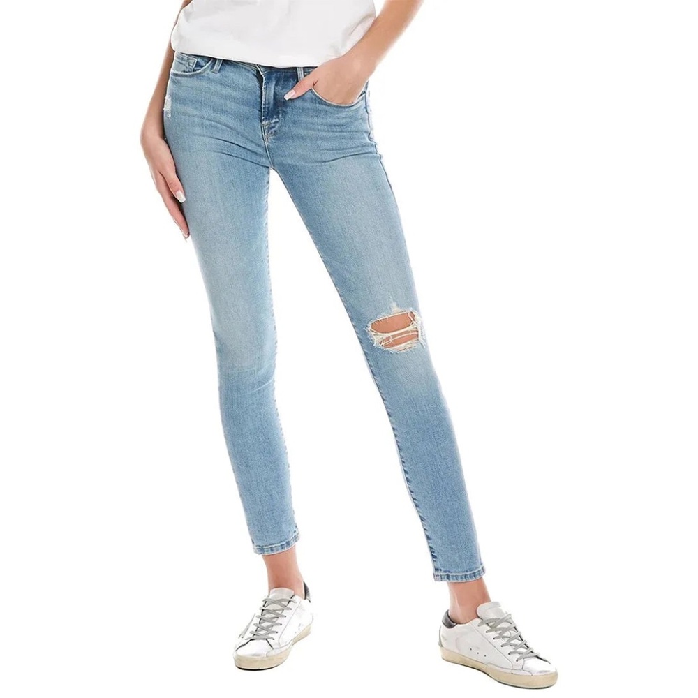 Frame Denim Le Skinny de Jeanne Jeans in Handcrafted Destruct